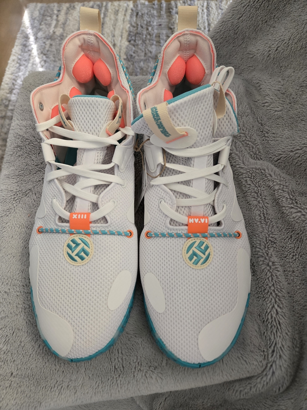 adidas James Harden Vol. 6 Sneaker Green Mist / Pulse Aqua sz 14